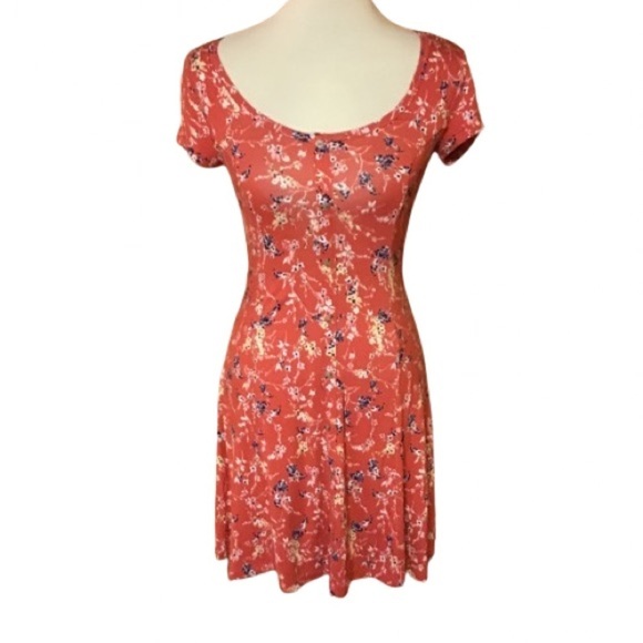3 for 20 $ bundle So Floral Red Bright Skater Dress - Picture 1 of 11